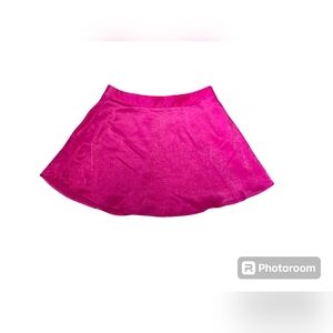 Forever 21 Womens Pink Mini Skirt Size Medium Lined Ziper Hook And Eye Pre-Owned